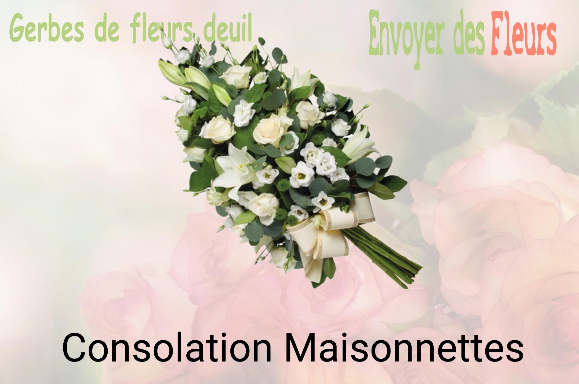 Gerbe de fleurs de deuil livrée à Consolation-Maisonnettes